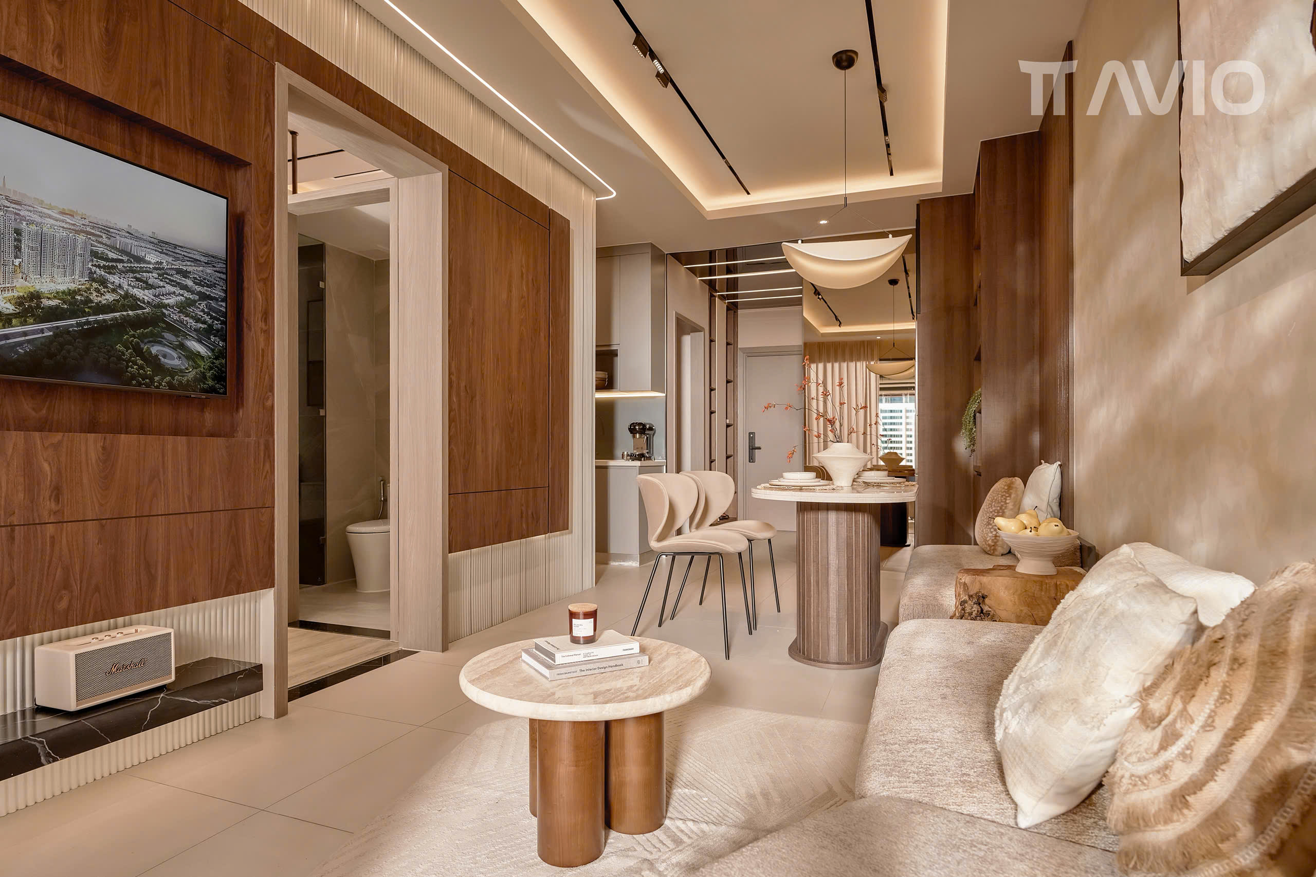 Nhà mẫu căn hộ 2PN 2WC tháp Orion TT AVIO